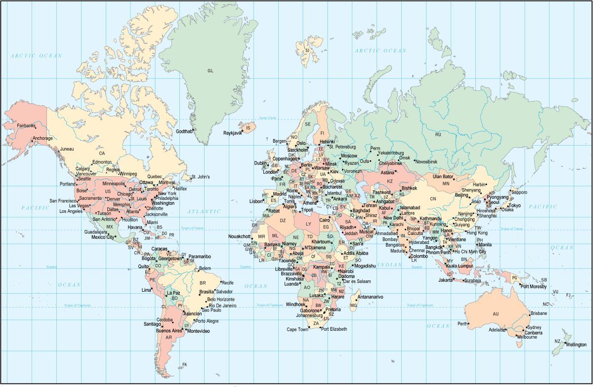 гана земја во мапата на светот